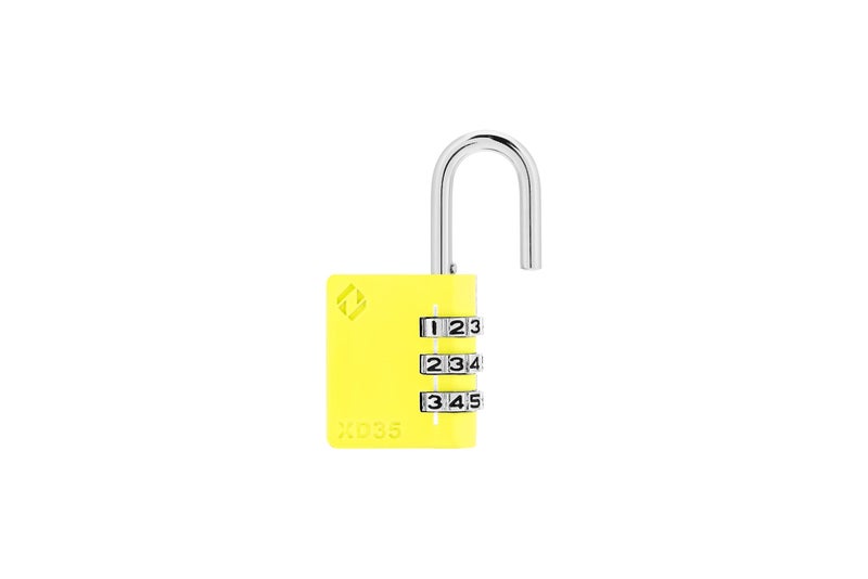 Zarker XD35 Combination Lock, 3-Digit Padlock for School, Gym, Sports, Locker Lock, Fence, Toolbox, Case, Outdoor, Hasp Storage (1-Pack, Yellow) - Image 4